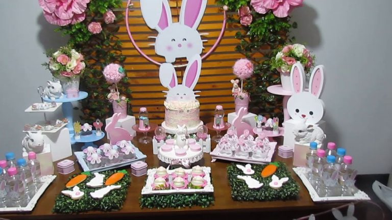 Cómo Crear un Centro de Mesa de Conejos para un Cumpleaños de Niños/Niñas
