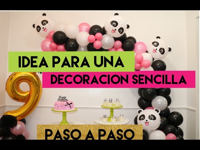Cómo Preparar un Centro de Mesa con Pandas para Cumpleaños de Niños y Niñas