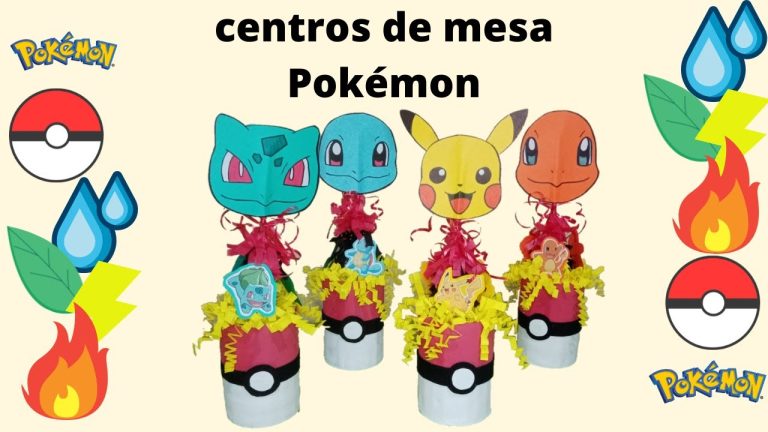 Ideas de Centro de Mesa Pokemon para Cumpleaños de Niños y Niñas