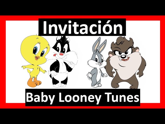 Cómo Crear e Imprimir Invitaciones Looney Tunes para Bebés Gratis