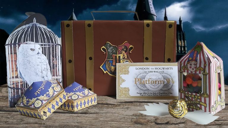Descarga Gratis Moldes de Cajitas de Harry Potter para Imprimir